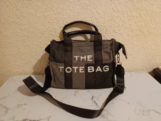 Bolso Tote Bag Negro Gris