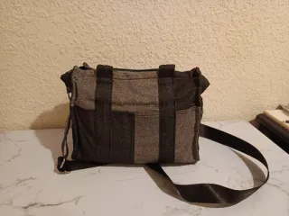 Bolso Tote Bag Negro Gris