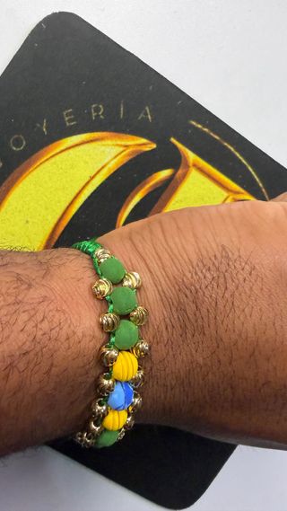 Pulsera Oro Laminado Selección Brasileña