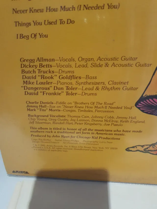 LP The Allman Brothers Band - Brothers of the Road