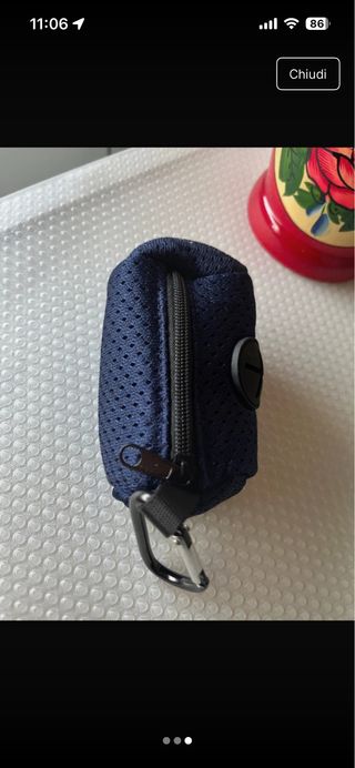 Porta sacchetti per cani blu