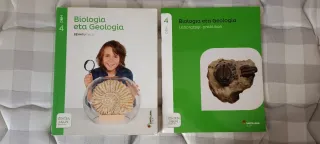 5 libros 4DBH (Ingelesa, Bio-Geo, Fisika-Kimika)