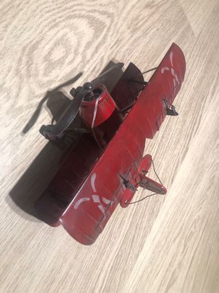 Maqueta Avión Rojo Biplano