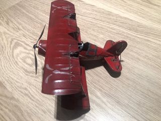 Maqueta Avión Rojo Biplano