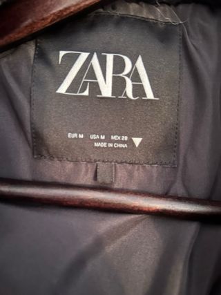 Abrigo de pelo Zara gris talla única