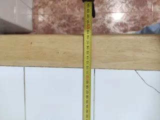 Mesa de cocina madera y cerámica