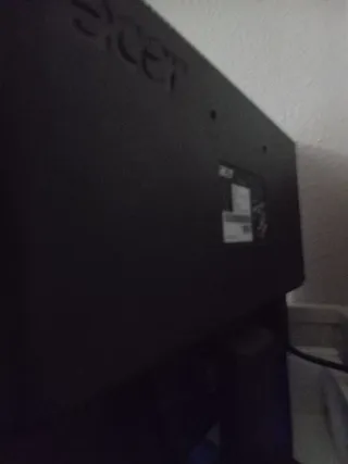 Pantalla de ordenador negra