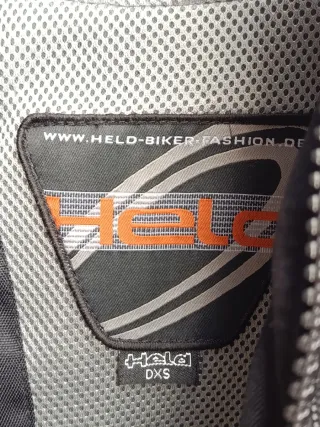 Chaqueta Motera Held Negra y Blanca