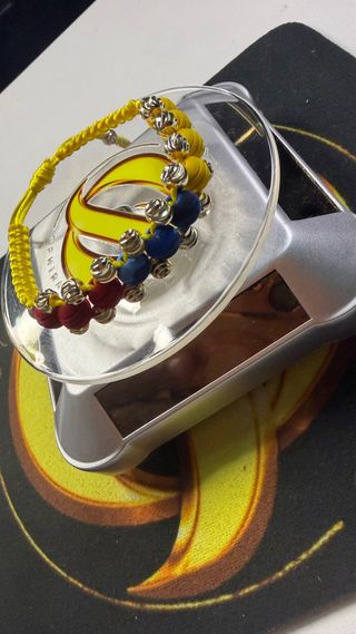 Pulsera Selección Colombia Neopreno Oro Laminado