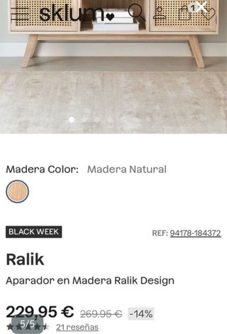 Mueble Ralik Madera y Ratán