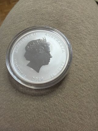 Moneda Plata 1/2 Onza Australia 2019