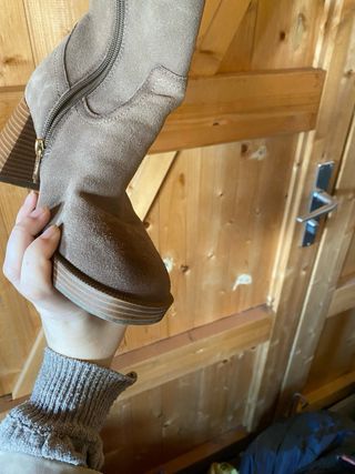 Botas de tacón Carmela marrones