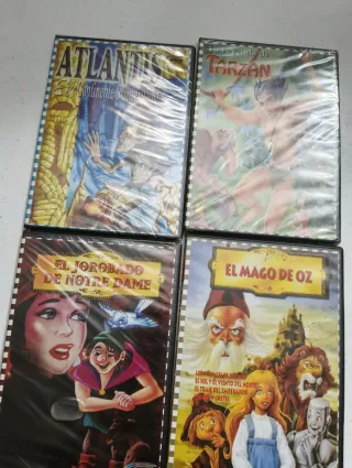 DVDs Infantiles: Hansel y Gretel, Aladino y más