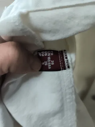 Chaqueta tejana blanca Talla S