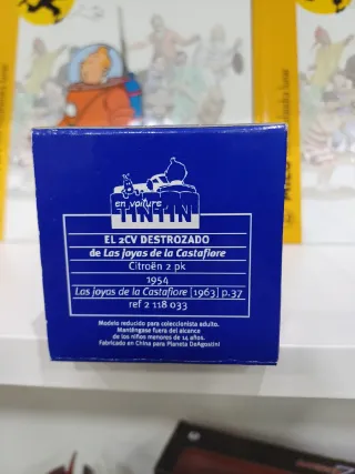 Coche Tintín Citroën 2 cv Hernández y Ferndez