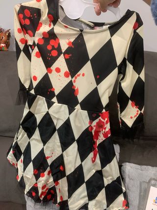 Disfraz Payasa Pierrot 7-9 años