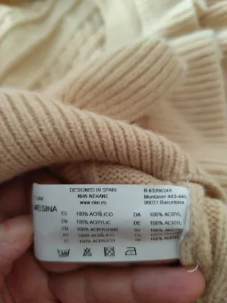 Chaqueta NKN mujer beige talla única