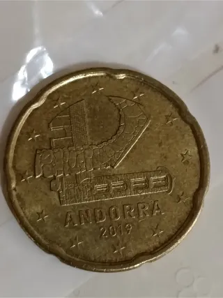 Moneda 20 centimos Andorra