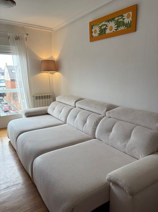 Sofá lineal 3 plazas beige