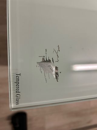 Mesa Cocina cristal templado 105x60