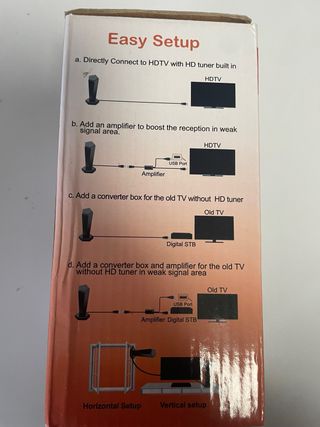 Antena TV Portátil 4K 1080p
