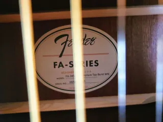 Fender Fa345Ce Auditorium Guitarra Acustica con Eq