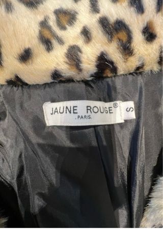 Abrigo pelo sintético leopardo