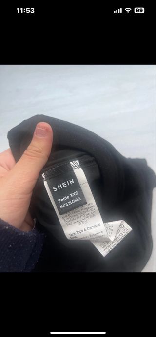 Falda Fruncida Shein Negra