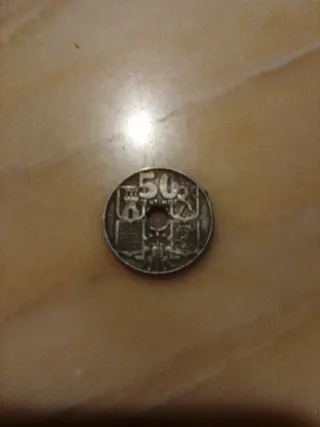 50 Céntimos Moneda Antigua