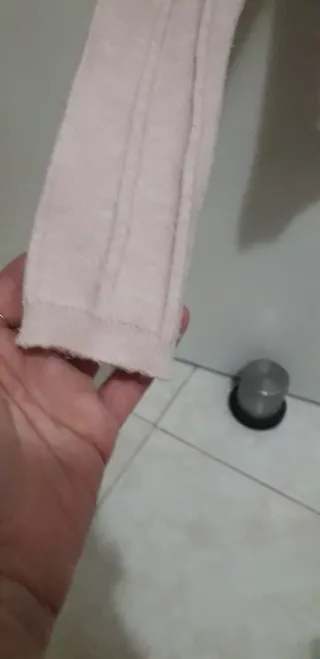 Jersey fino cuello alto rosa palo