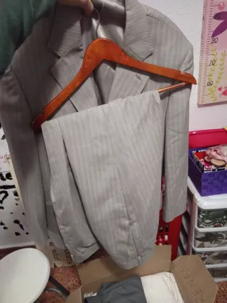 Traje de chaqueta gris