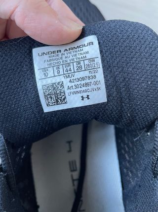 Under Armour Infinite 4 Zapatillas Negras (hombre)