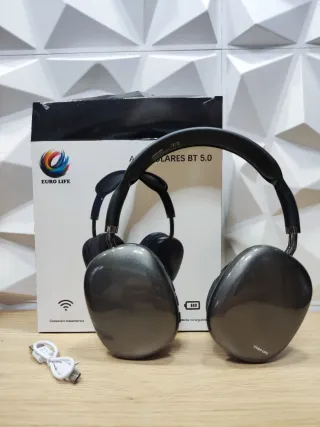 Auriculares EURO LIFE BT 5.0 Negros
