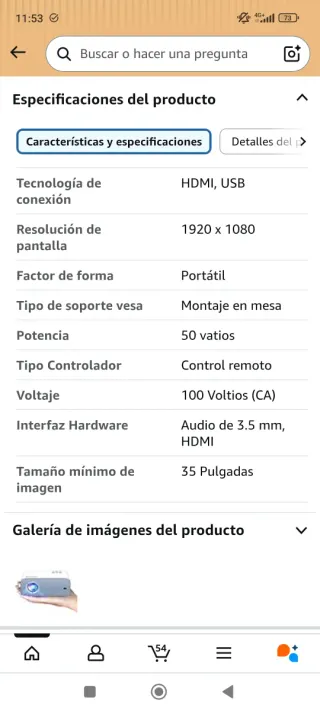 Proyector Voplls Full HD