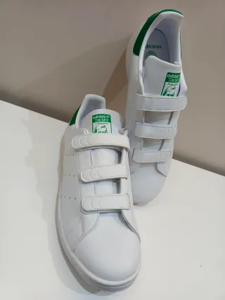 Zapatillas Adidas Stan Smith Velcro Blancas