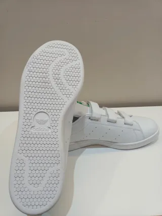 Zapatillas Adidas Stan Smith Velcro Blancas