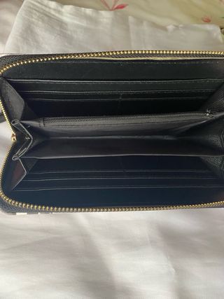 Cartera gris vintage