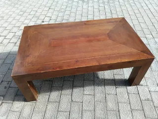 Mesa de centro de madera maciza
