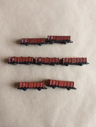 Lote 7 vagones de carga