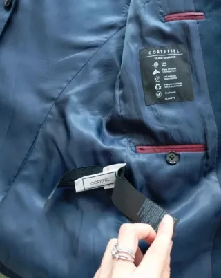 Blazer Cortefiel Talla S Azul Marino