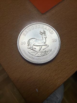 Moneda Krugerrand 1 oz Plata 2020