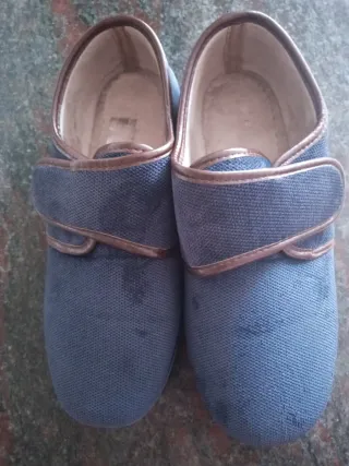 Zapatillas casa hombre talla 42 azul marino