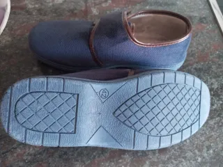 Zapatillas casa hombre talla 42 azul marino