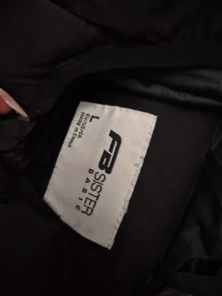 Abrigo acolchado New York negro