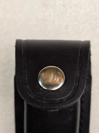 Custodia in cuoio nero per leatherman pst,tool,wav