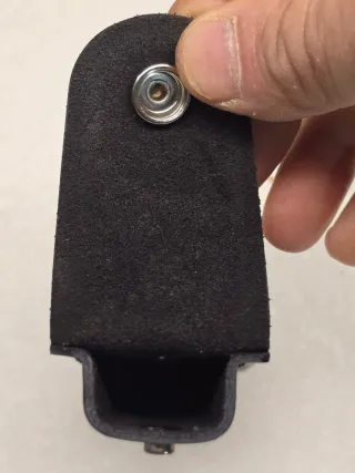 Custodia in cuoio nero per leatherman pst,tool,wav