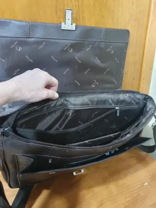 Maletín Portadocumentos Matties Negro/Marrón