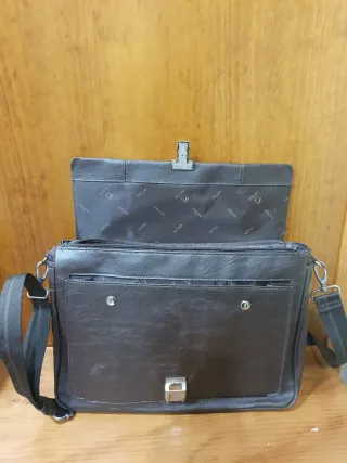 Maletín Portadocumentos Matties Negro/Marrón