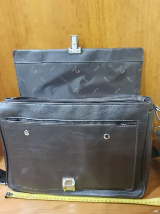 Maletín Portadocumentos Matties Negro/Marrón