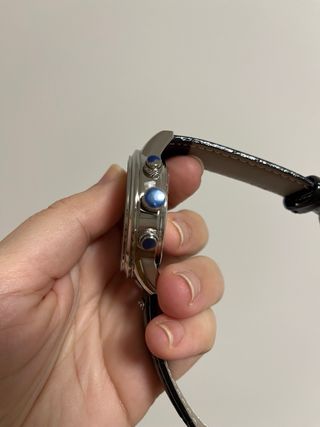 Reloj de pulsera unisex Lige Negro y Plateado